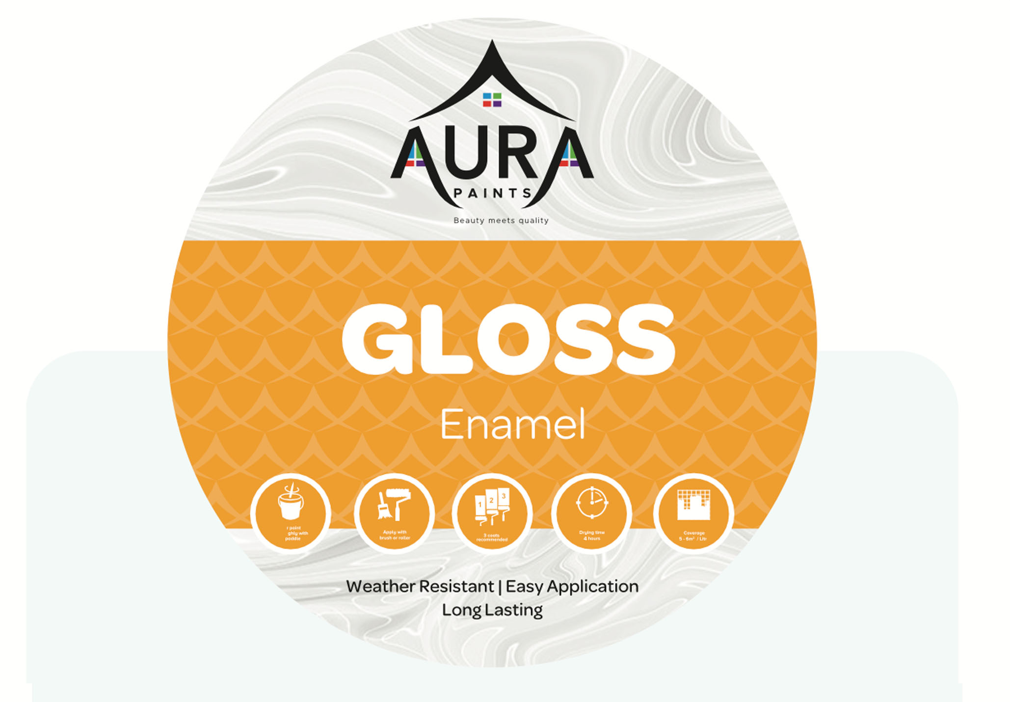 GLOSS ENAMEL BLACK & WHITE